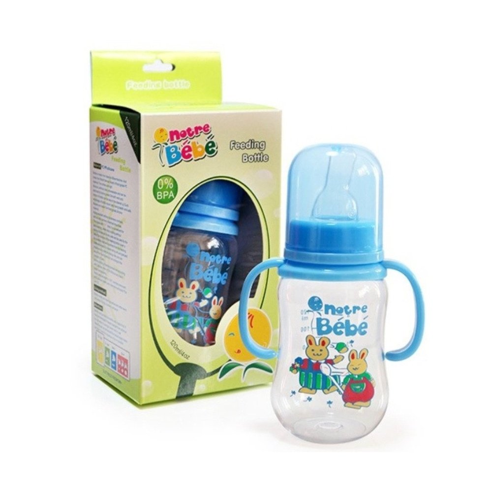 notre bebe – biberon avec poignee +0m pm – 120ml