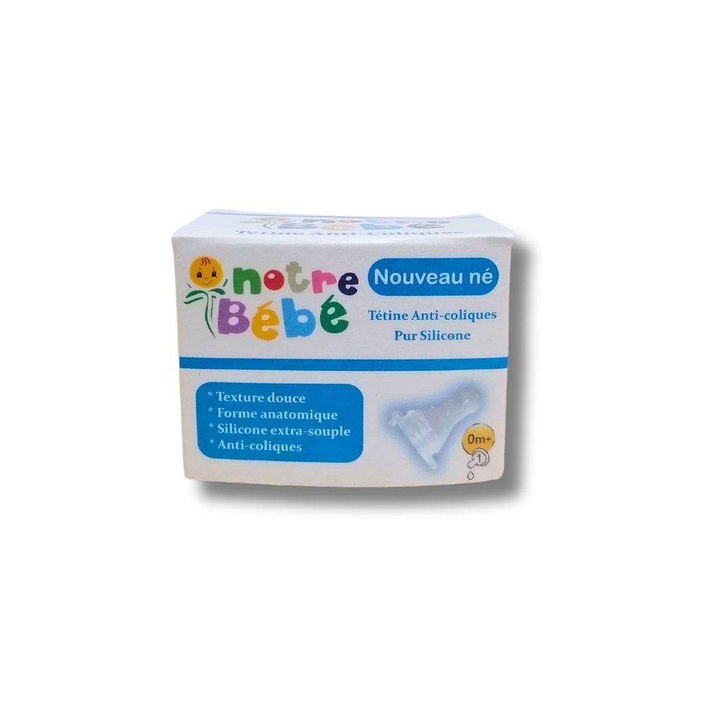 notre bebe – tetine anti colic +0m
