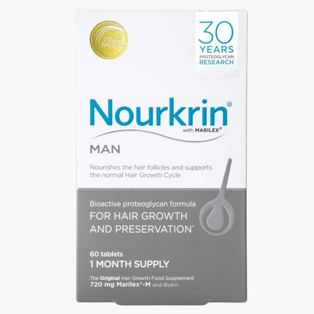 nourkrin – man pousse des cheveux et preservation – 60 tablettes