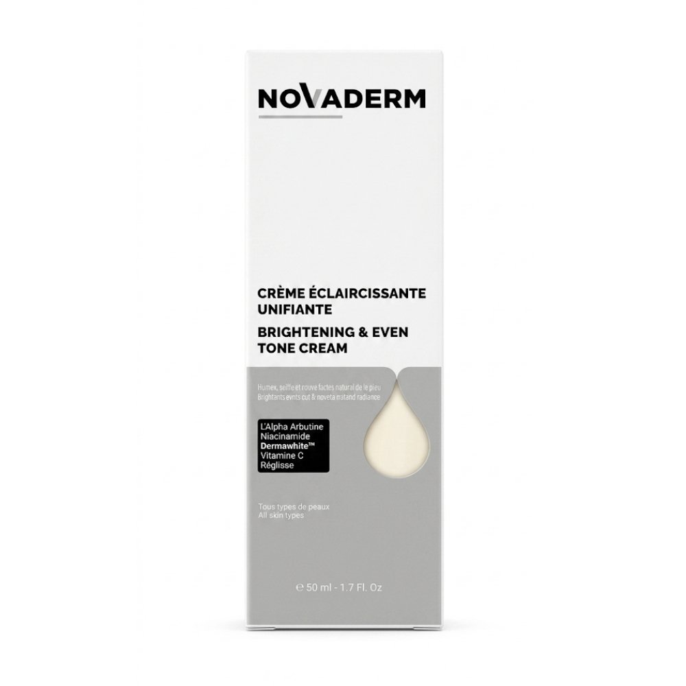 novaderm – creme eclaircissante unifiante – 50ml