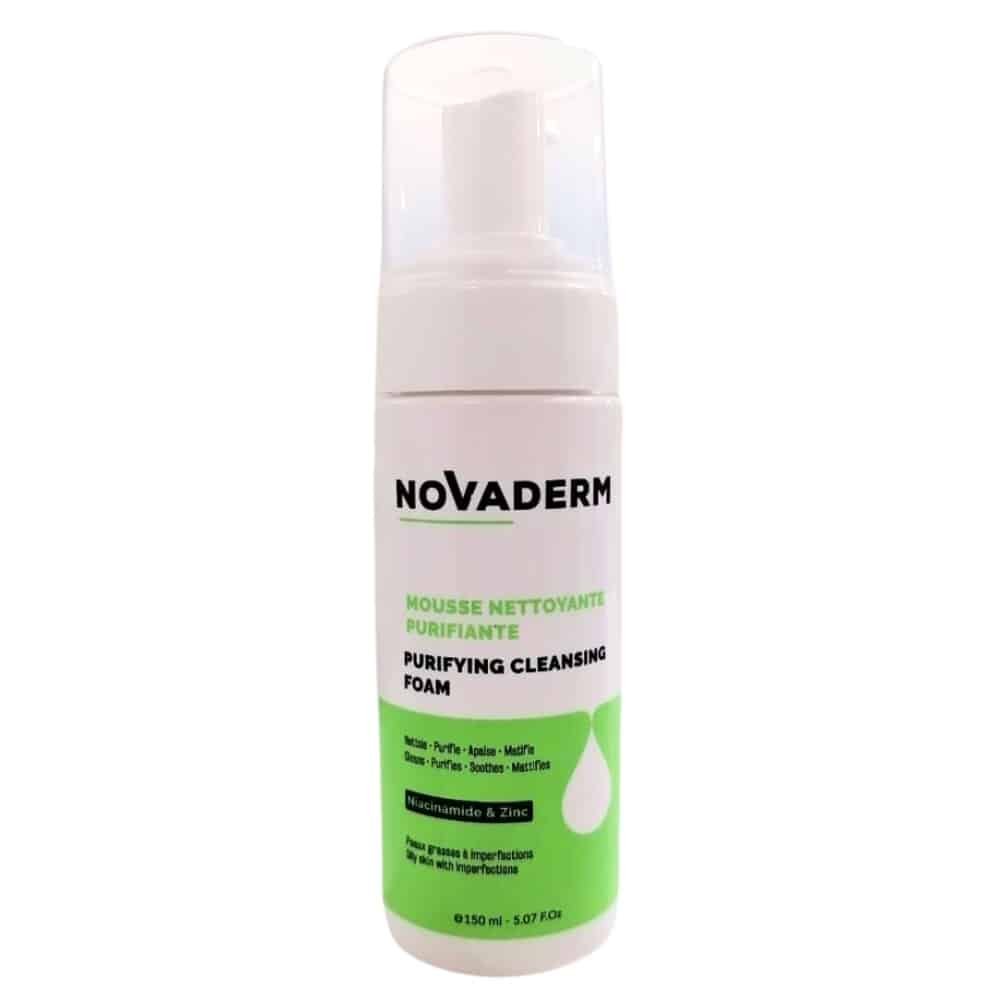 novaderm – mousse nettoyante purifiante – 150ml