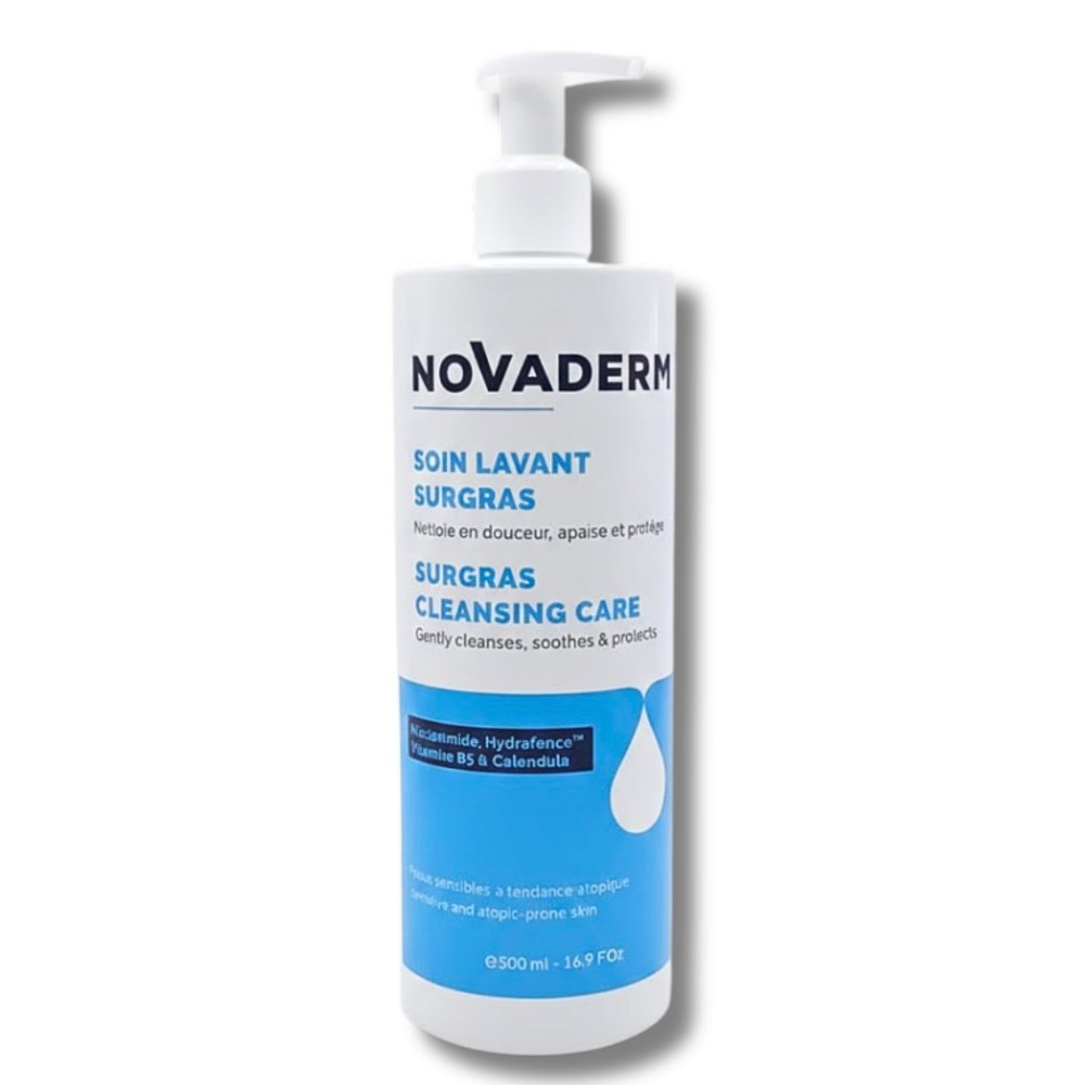 novaderm – soin lavant surgas – 500ml