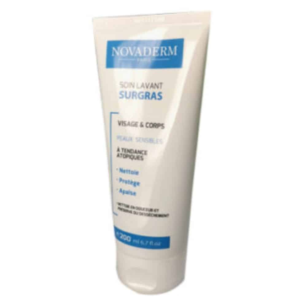 novaderm – soin lavant surgras – 200ml