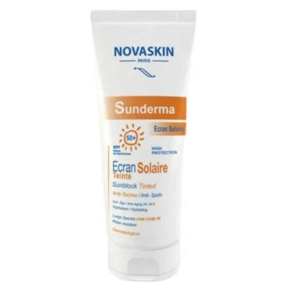 novaskin – sunderma ecran solaire teinte anti taches spf50+ – 50ml