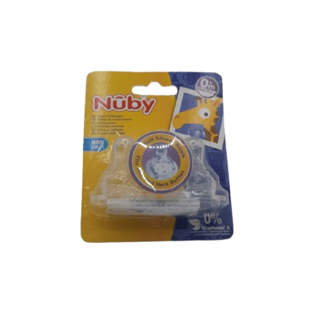 nuby – 2 tetines standard +0m id921