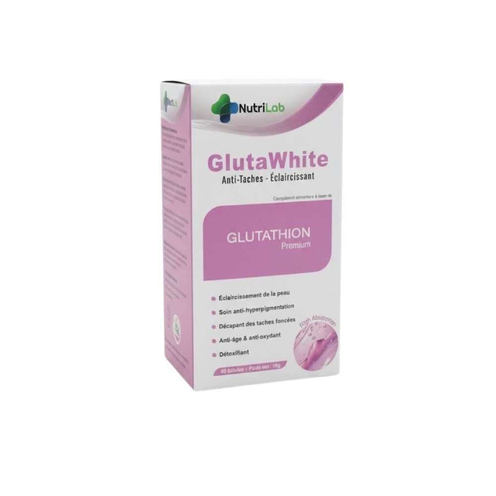 nutrilab – glutawhite anti taches – 60 gelules