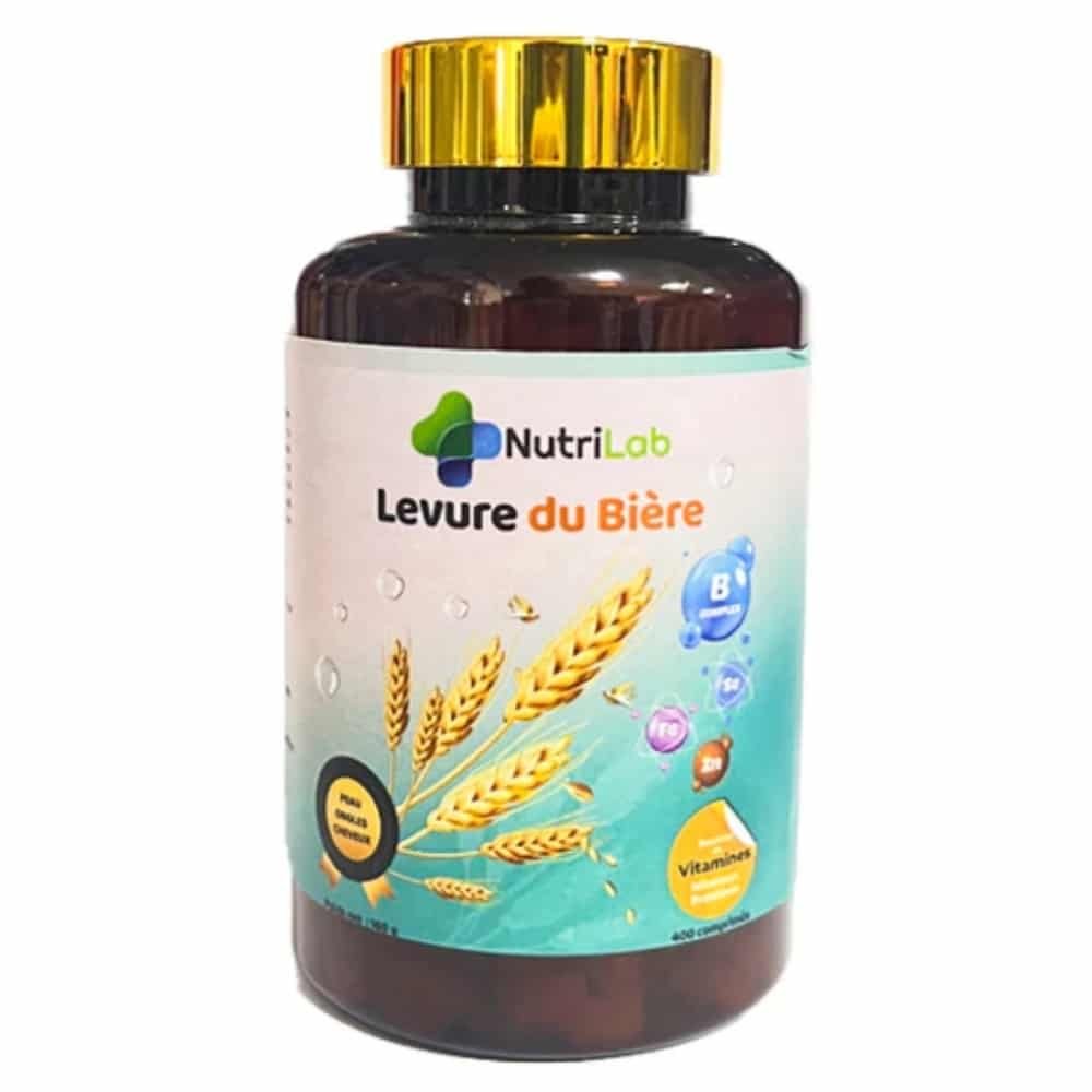 nutrilab – levure de biere – 400 comprimes