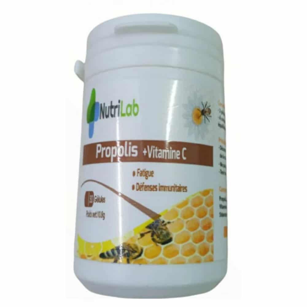 nutrilab – propolis + vitamine c – 30 gelules