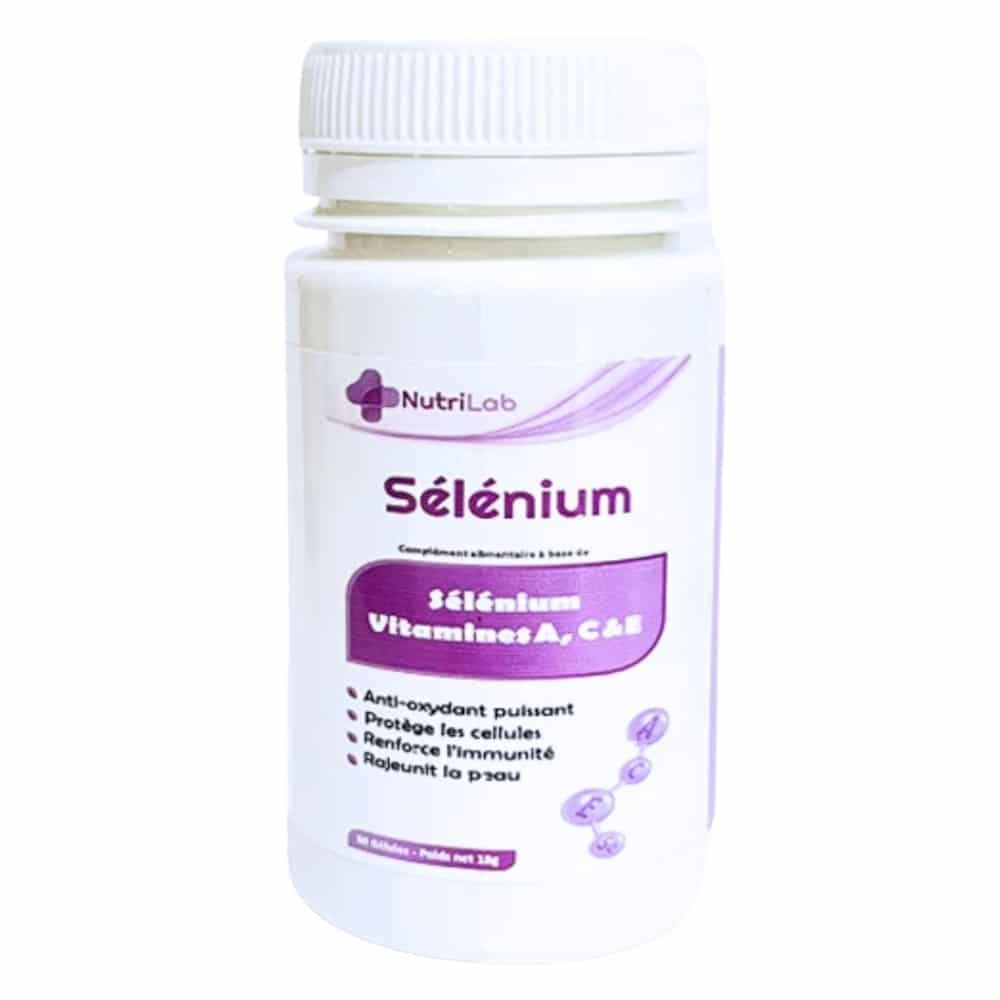 nutrilab – selenium vitamines a, c et e – 60 gelules
