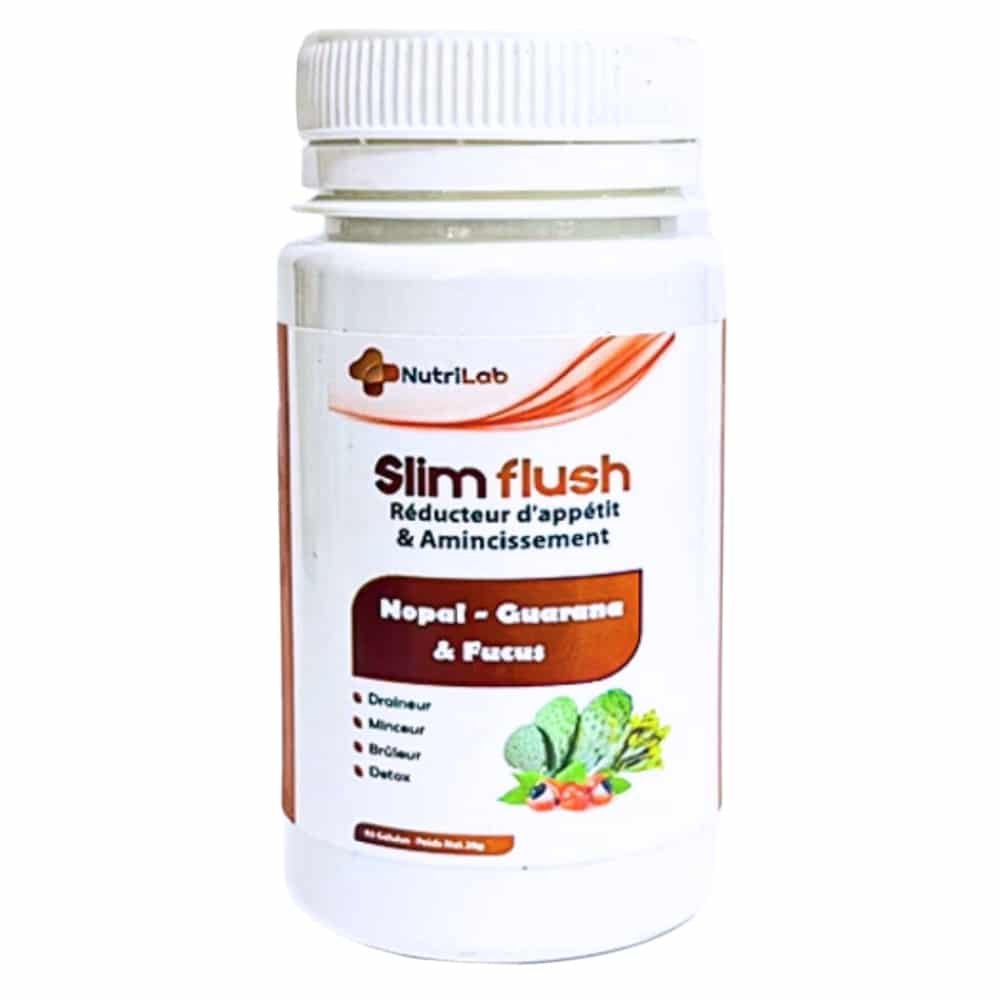 nutrilab – slim flush reducteur d’appetit et amincissement – 60 gelules