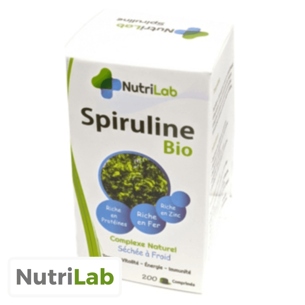 nutrilab – spiruline bio – 240 comprimes