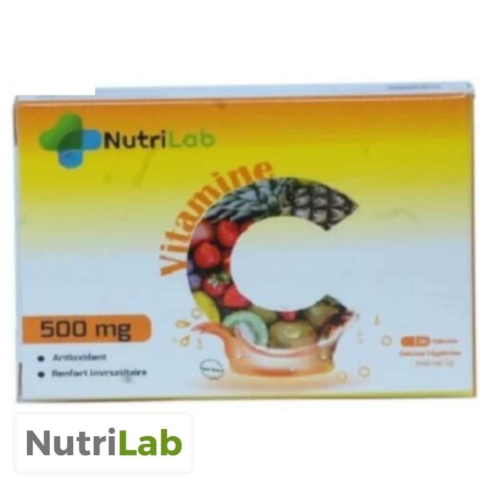 nutrilab – vitamine c 500mg – 30 gelules