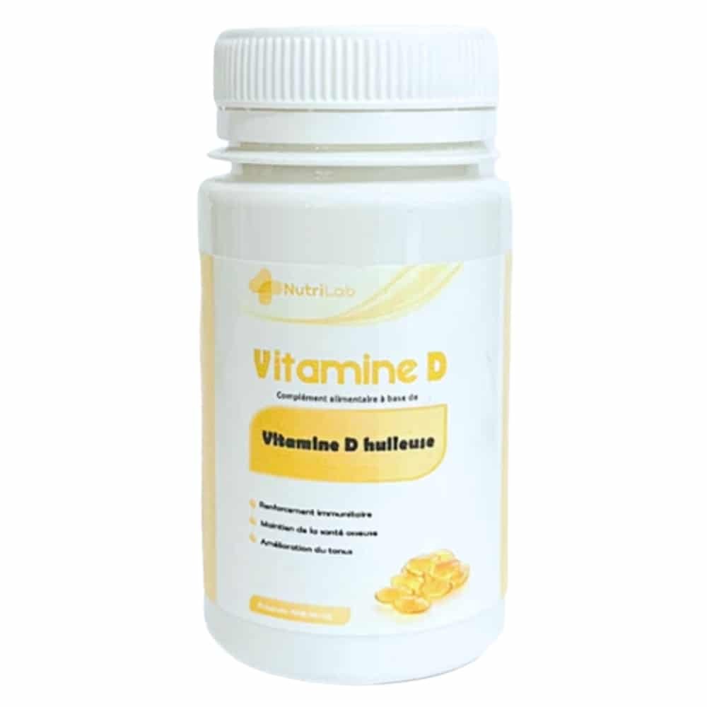 nutrilab – vitamine d huileuse – 30 capsules