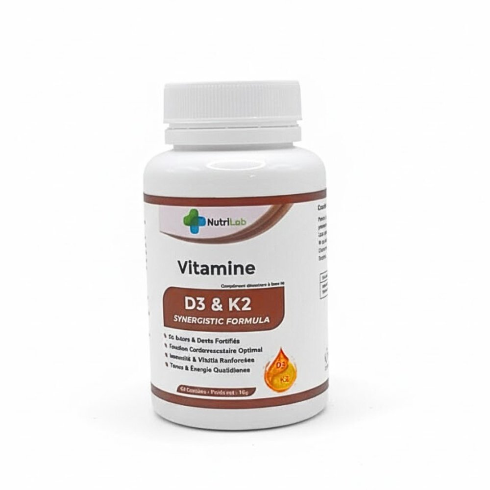 nutrilab – vitamine d3+k2 60 capsules