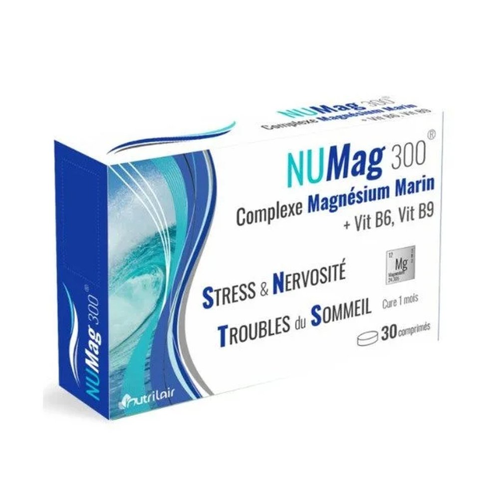 nutrilair – numag 300 complexe magnesium marin 30cps