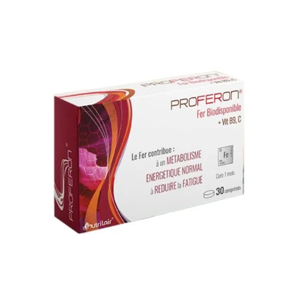 nutrilair – proferon fer – 30 comprimes