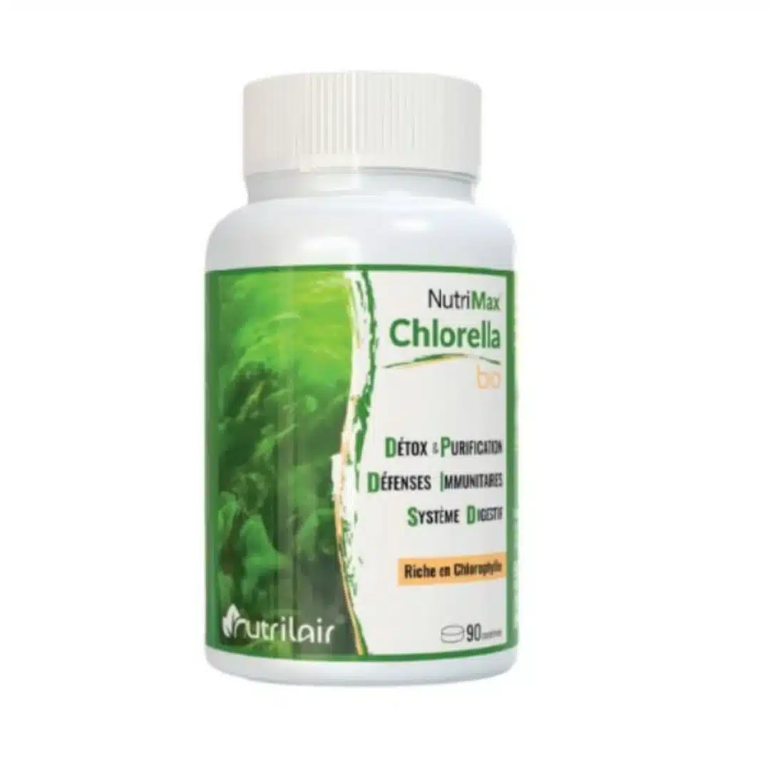 nutrilair – nutrimax chlorella bio – 90 comprimes