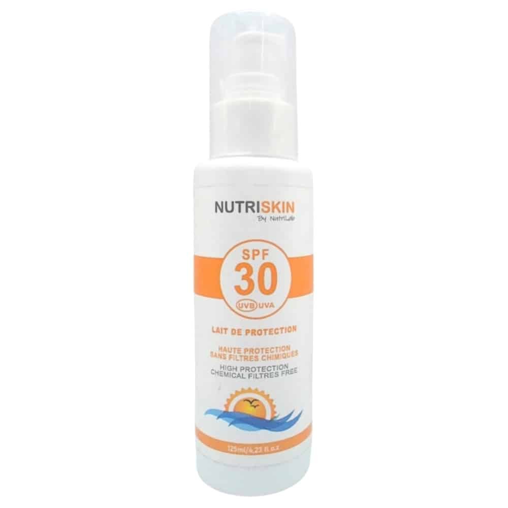 nutriskin – spf30 lait de protection – 125ml