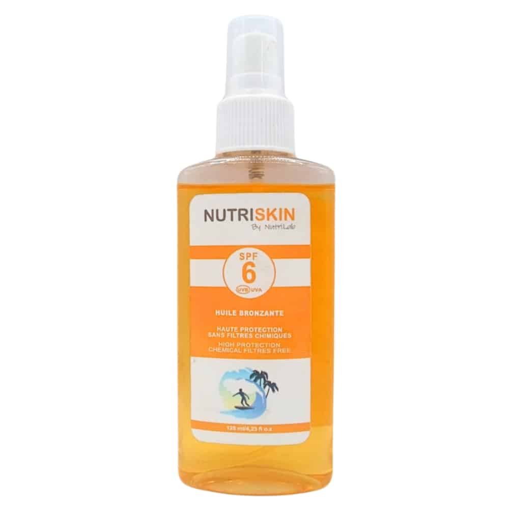 nutriskin – spf6 huile bronzante – 125ml