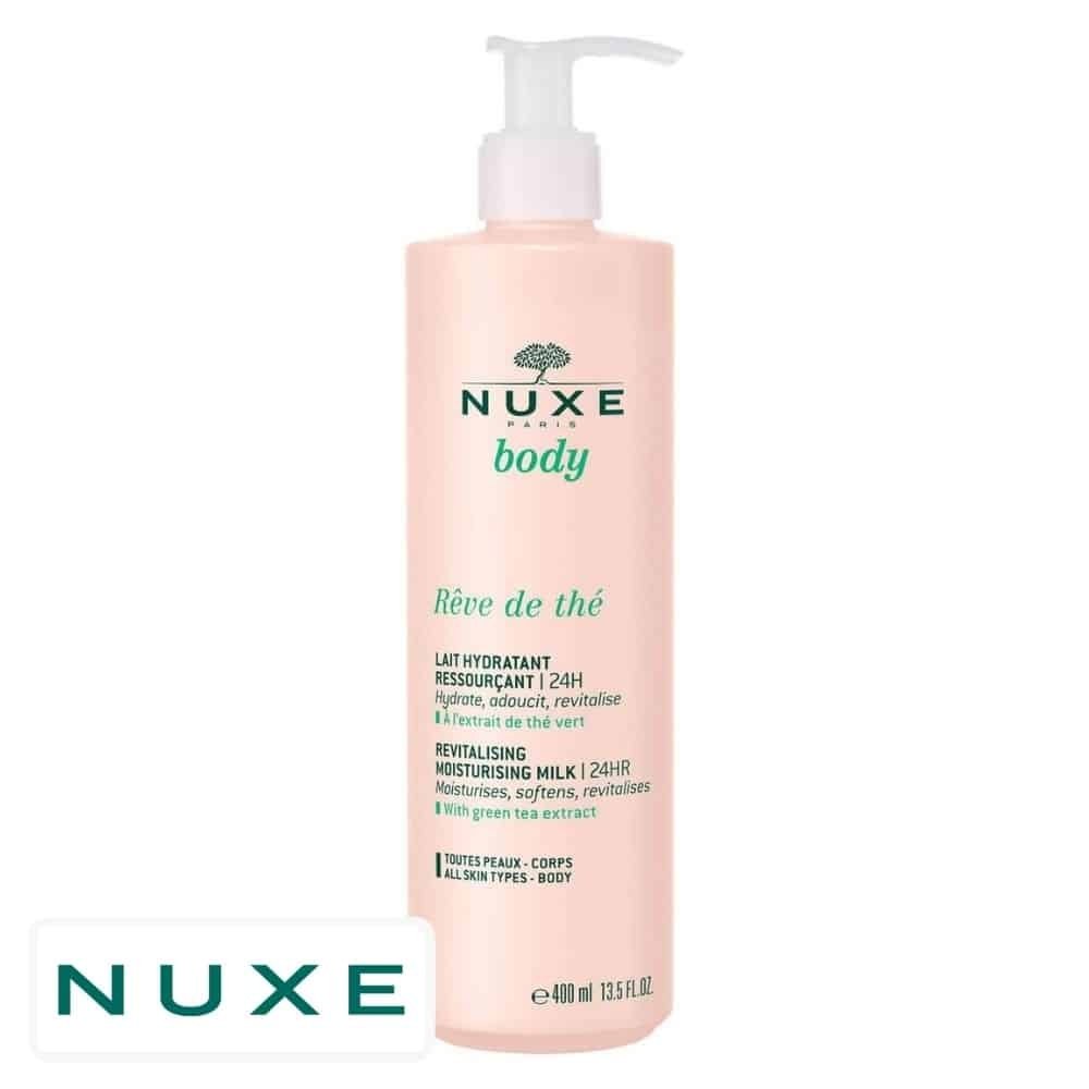 nuxe – body reve de the lait hydratant ressourcant 24h – 400ml