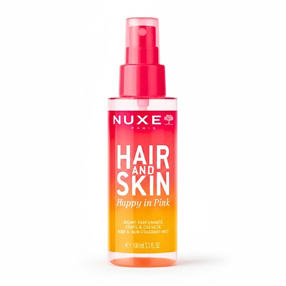 nuxe – hair et skin brume parfun happy in pink – 100ml
