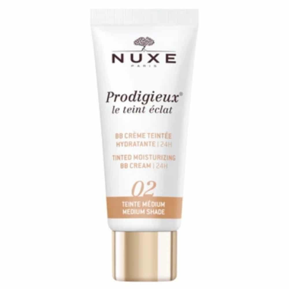 nuxe – prodigieux le teint eclat bb creme hydratante 24h teinte 02 medium – 30ml
