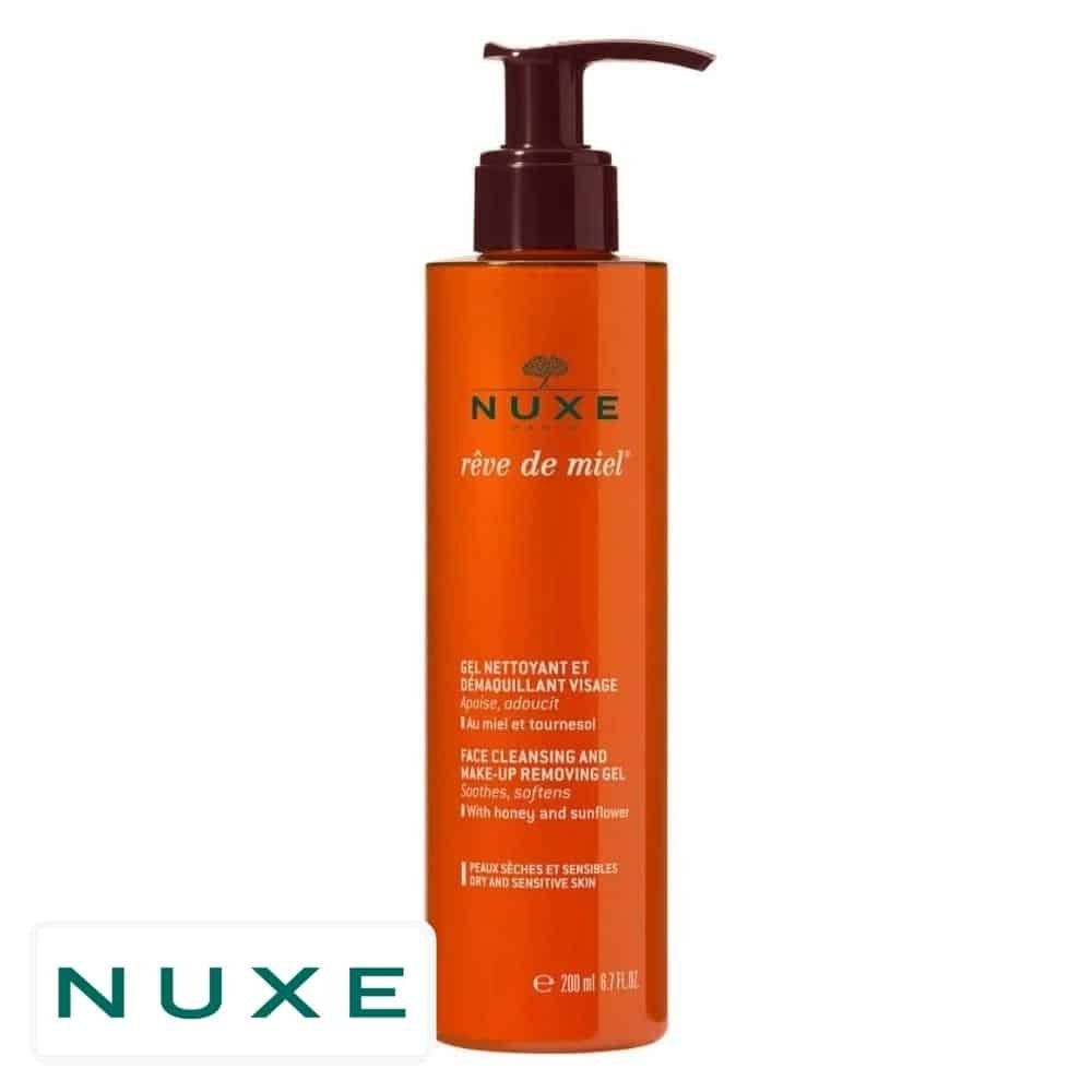nuxe – reve de miel gel nettoyant et demaquillant apaisant – 200ml