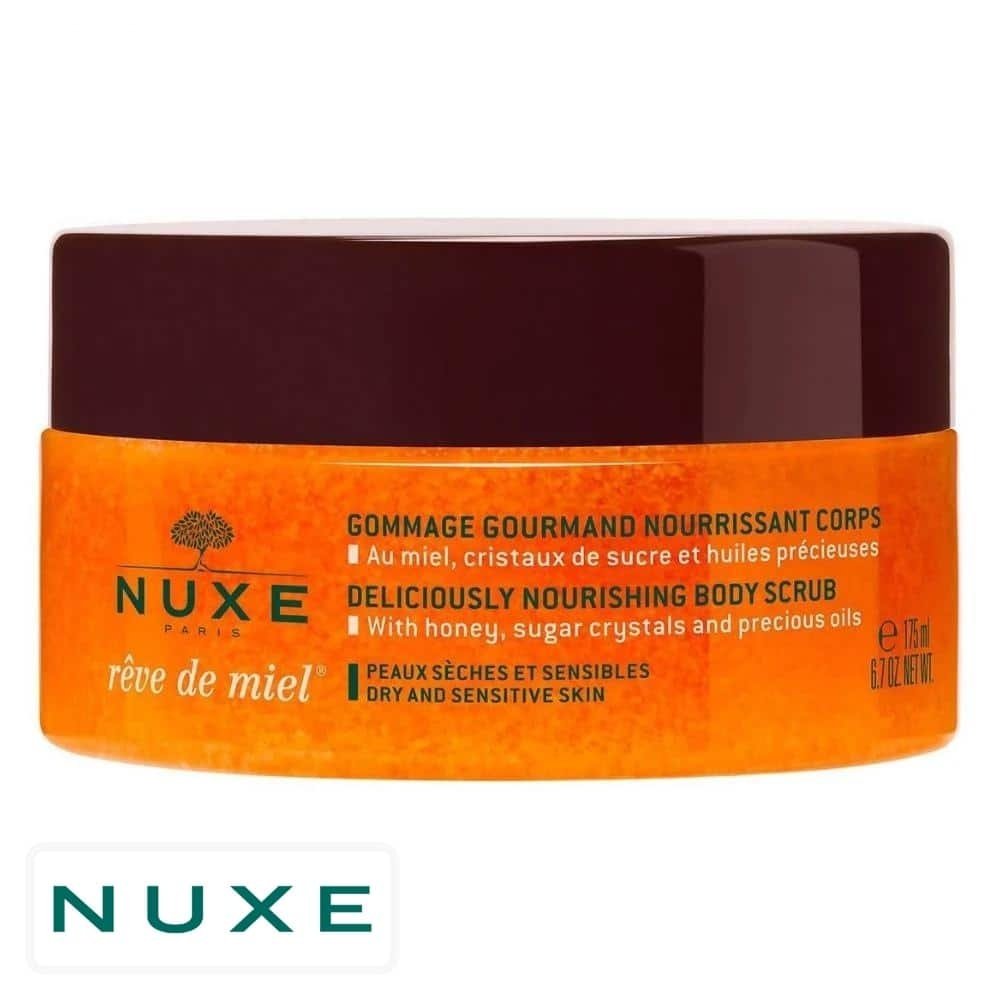 nuxe – reve de miel gommage gourmand nourrissant corps – 175ml