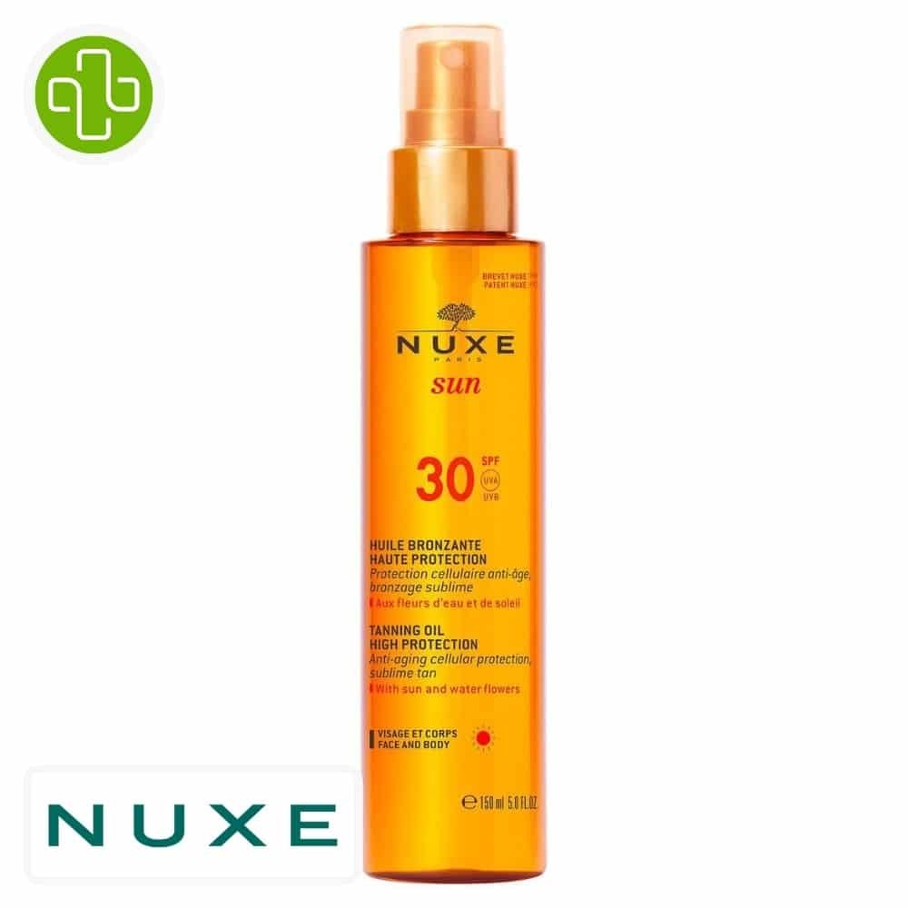 nuxe – sun huile bronzante spf30 – 150ml