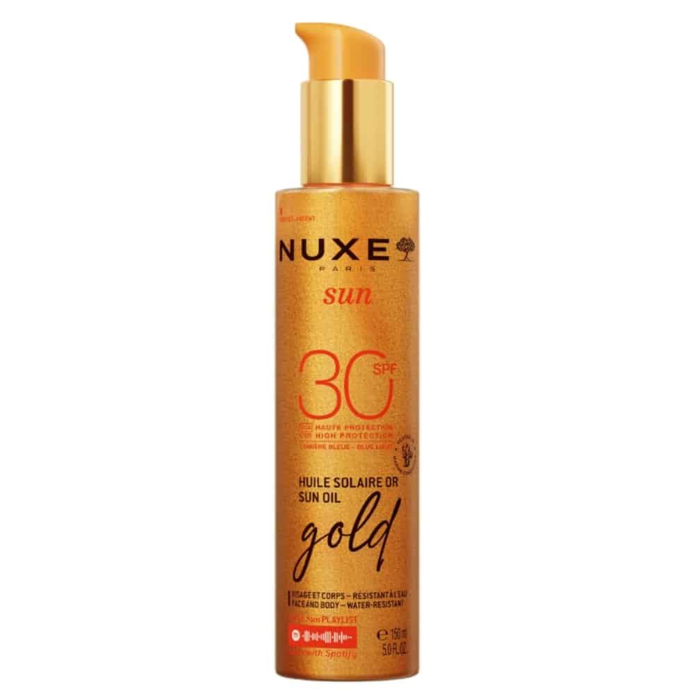 nuxe – sun spf30 huile solaire or – 150ml