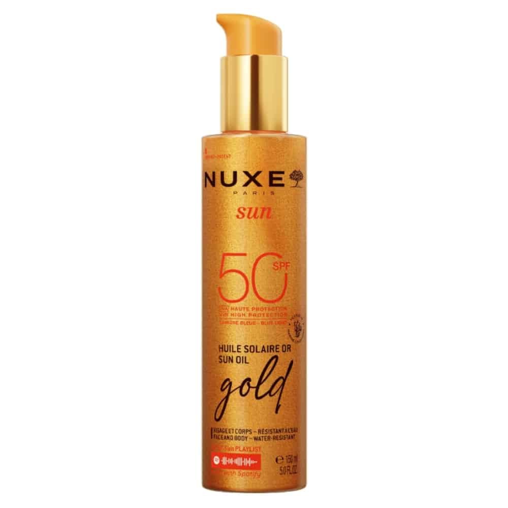 nuxe – sun spf50 huile solaire or – 150ml