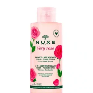 nuxe – very rose eau micellaire apaisante 3 en 1 – 750ml