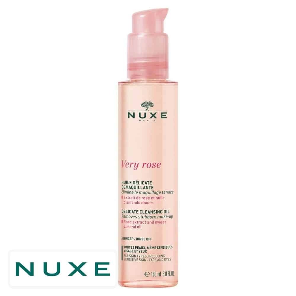 nuxe – very rose huile delicate demaquillante – 150ml