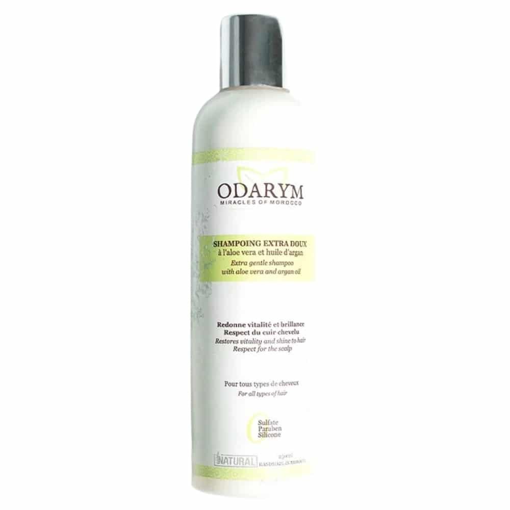 odarym – shampoing extra doux aloe vera et huile d’argan – 250ml