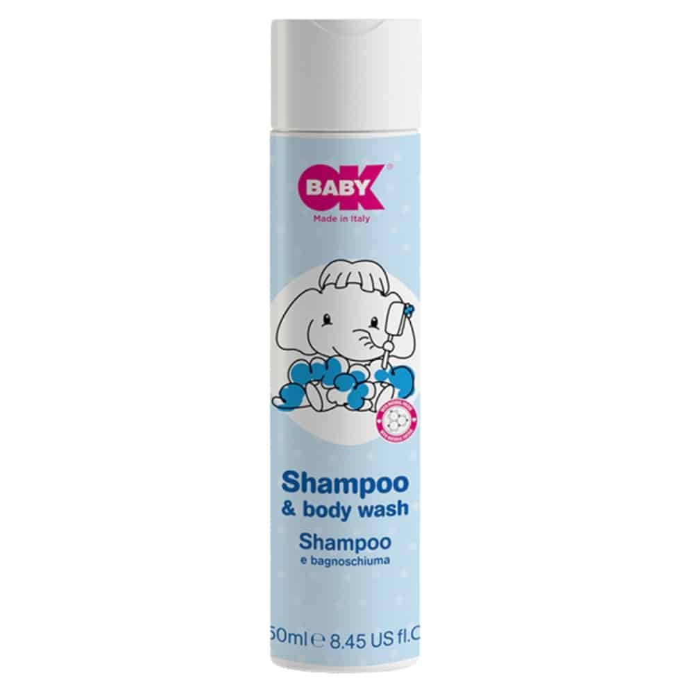 okbaby – shampoing et gel douche – 250ml