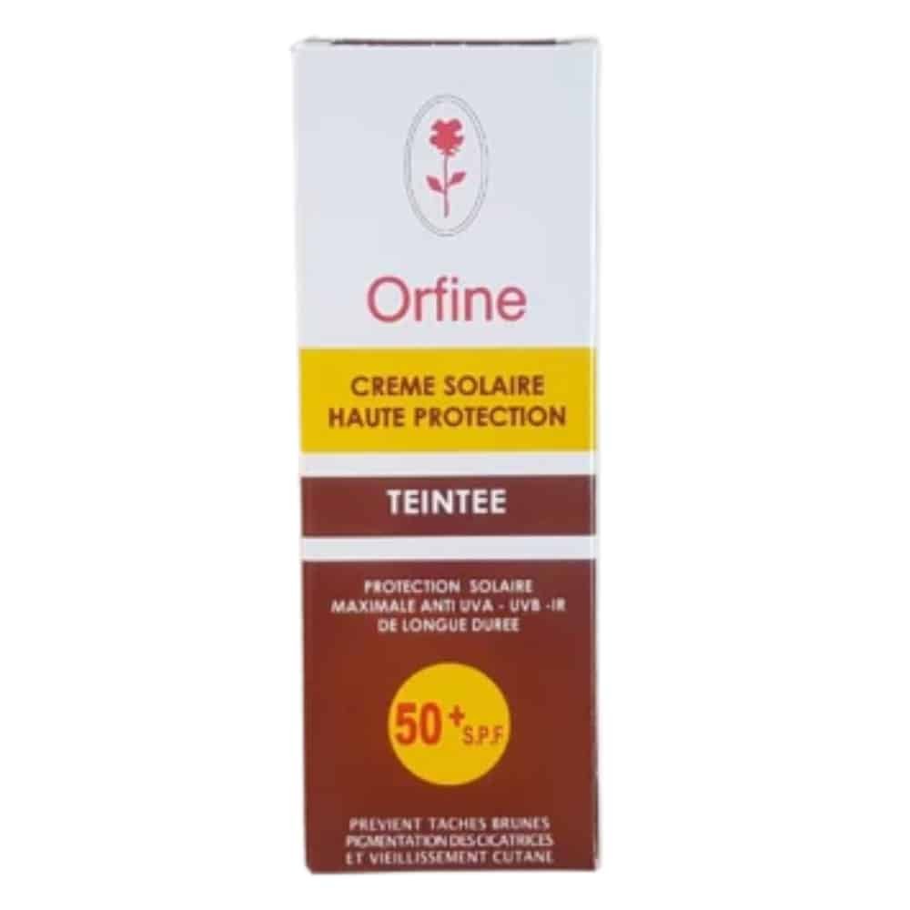 orfine – creme solaire teintee spf50+ – 50ml