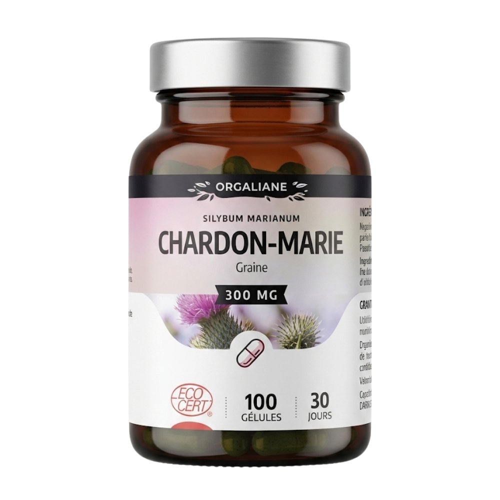 orgaliane – chardon marie 100 gelules – 300mg