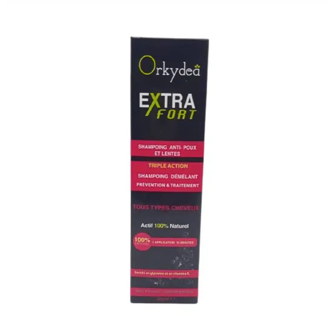 orkydea – extra fort shampoig anti poux et lentes – 125ml