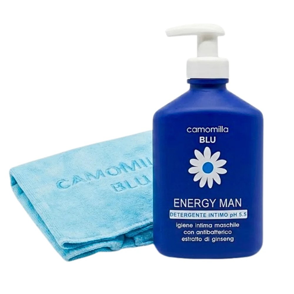 🎁 pack 🎁 – camomilla blu – energy man 300ml+serviette trousse