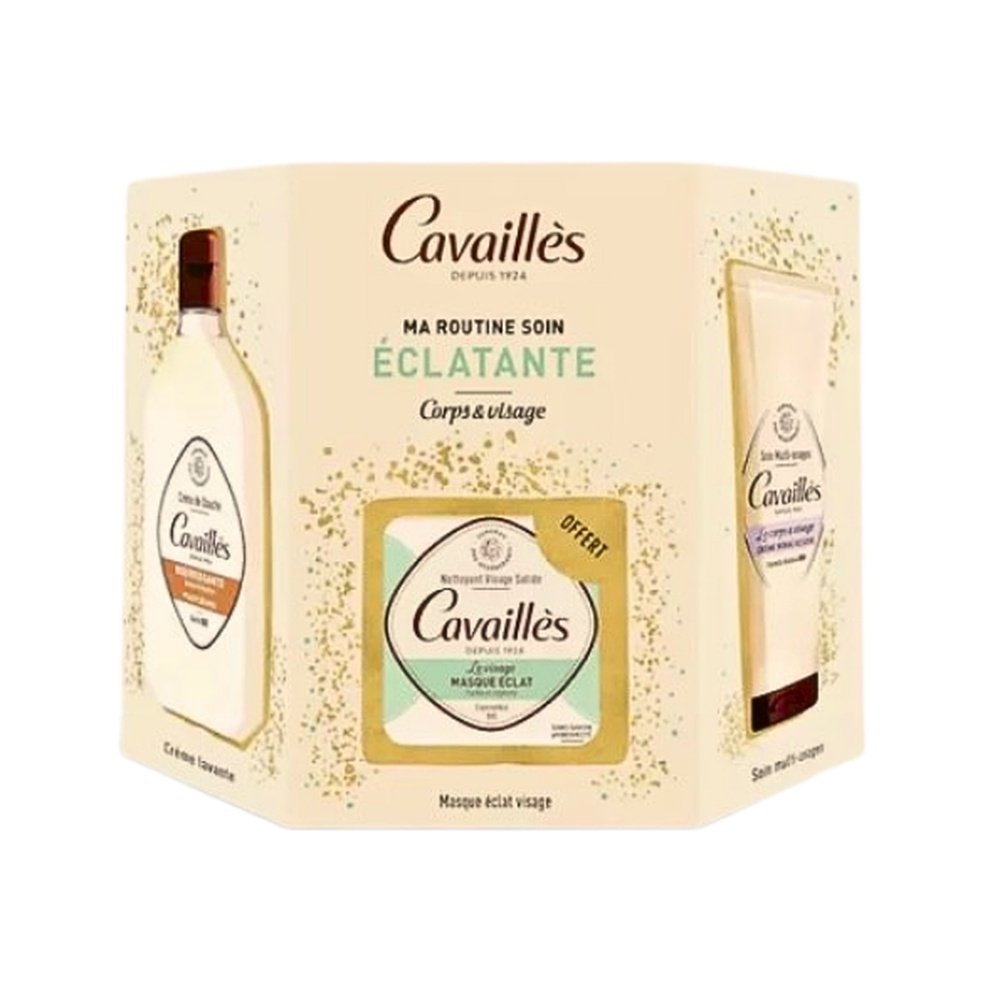 🎁 pack 🎁 – cavailles – coffret eclatantecreme miraculeuse+creme douche nourissante+savon