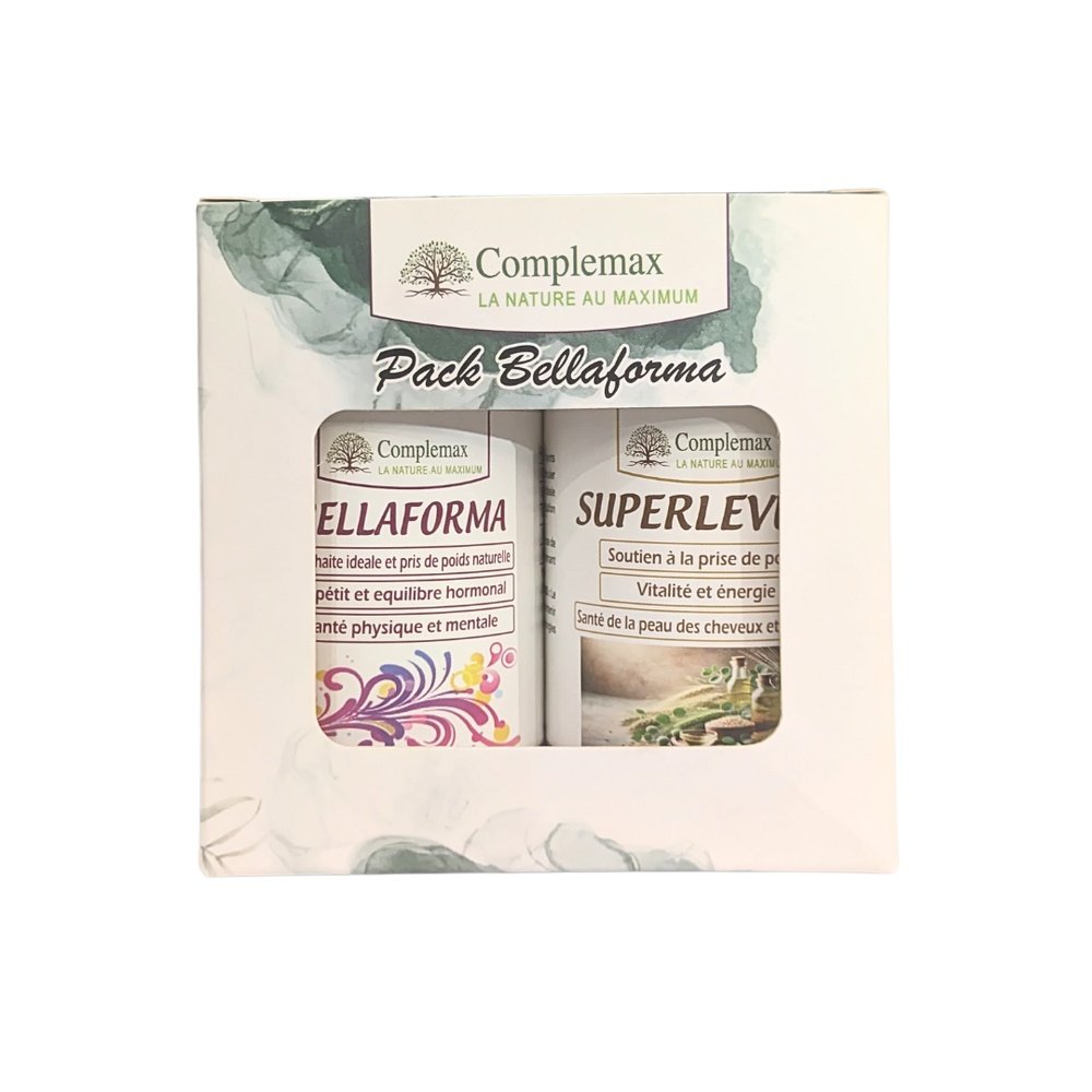 🎁 pack 🎁 – complemax – pack bellaformabellaforma 90gelules+superlevure – 120gelules