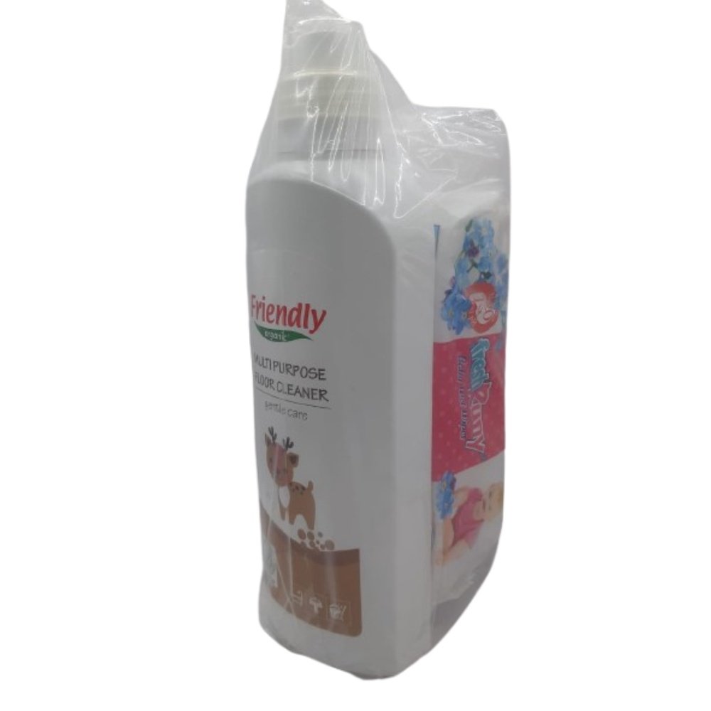 🎁 pack 🎁 – friendly – multi purpose floor cleaner1l+lingette fresh runy 120pcs pack