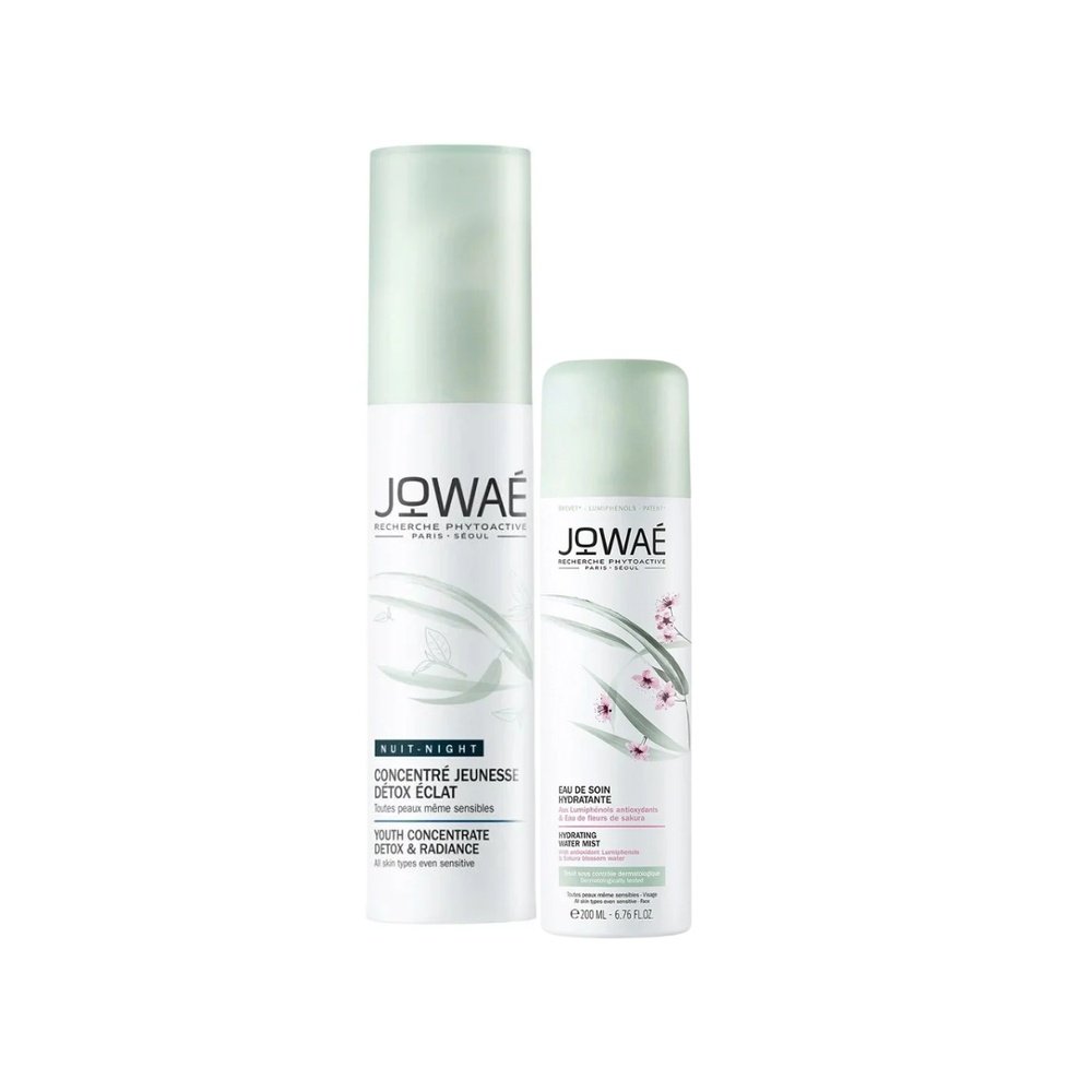 🎁 pack 🎁 – jowae – jowae concentre jeunesse detox eclat nuit 30ml+eau de soin 50ml pack
