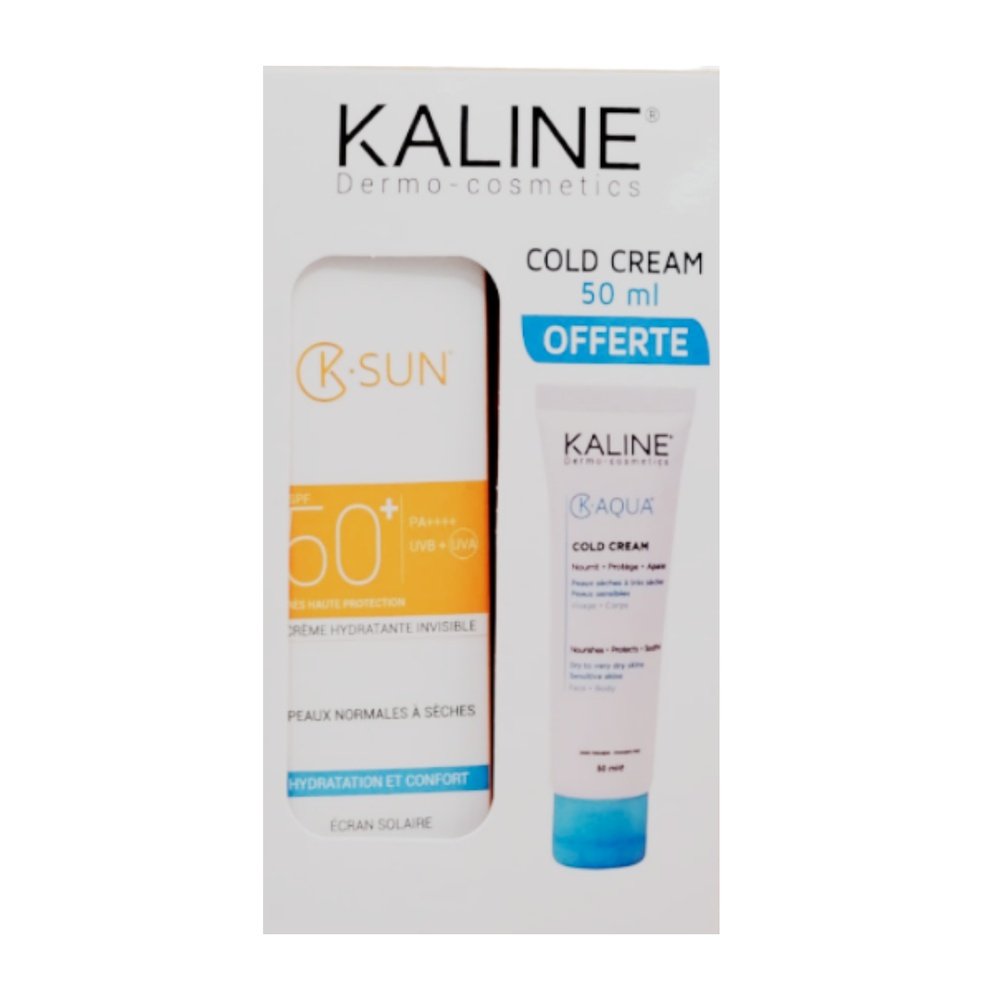 🎁 pack 🎁 – kaline – k.sun ecran invisible pns 50ml+k.aqua cold creme pack
