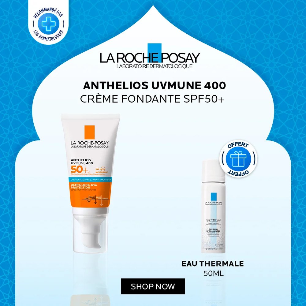 🎁 pack 🎁 – la roche posay – rp anthelios cr fondante uvmune 400 50ml+eau thermale 50ml pack