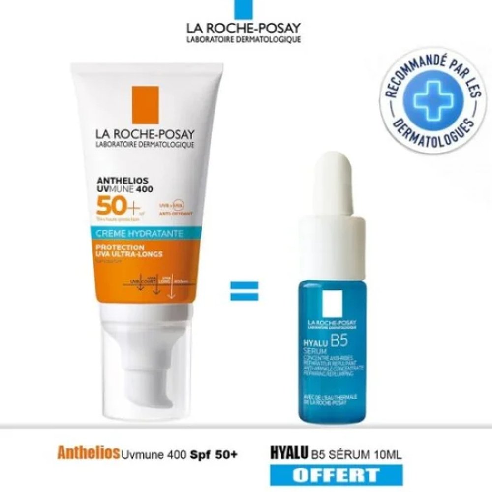 🎁 pack 🎁 – la roche posay – rp anthelios cr fondante uvmune 400 50ml+hyalu b5 ech pack