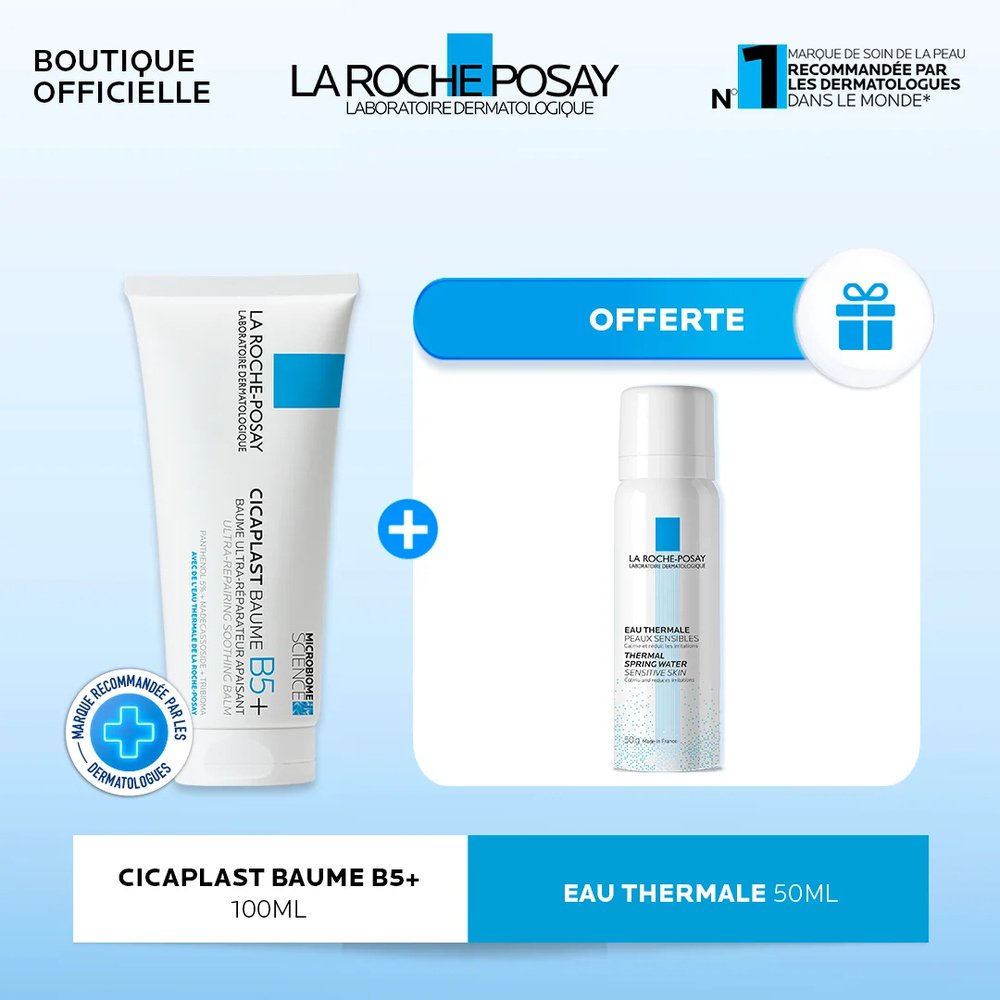 🎁 pack 🎁 – la roche posay – rp cicaplast baume b5+ 100ml+eau thermale 50ml pack