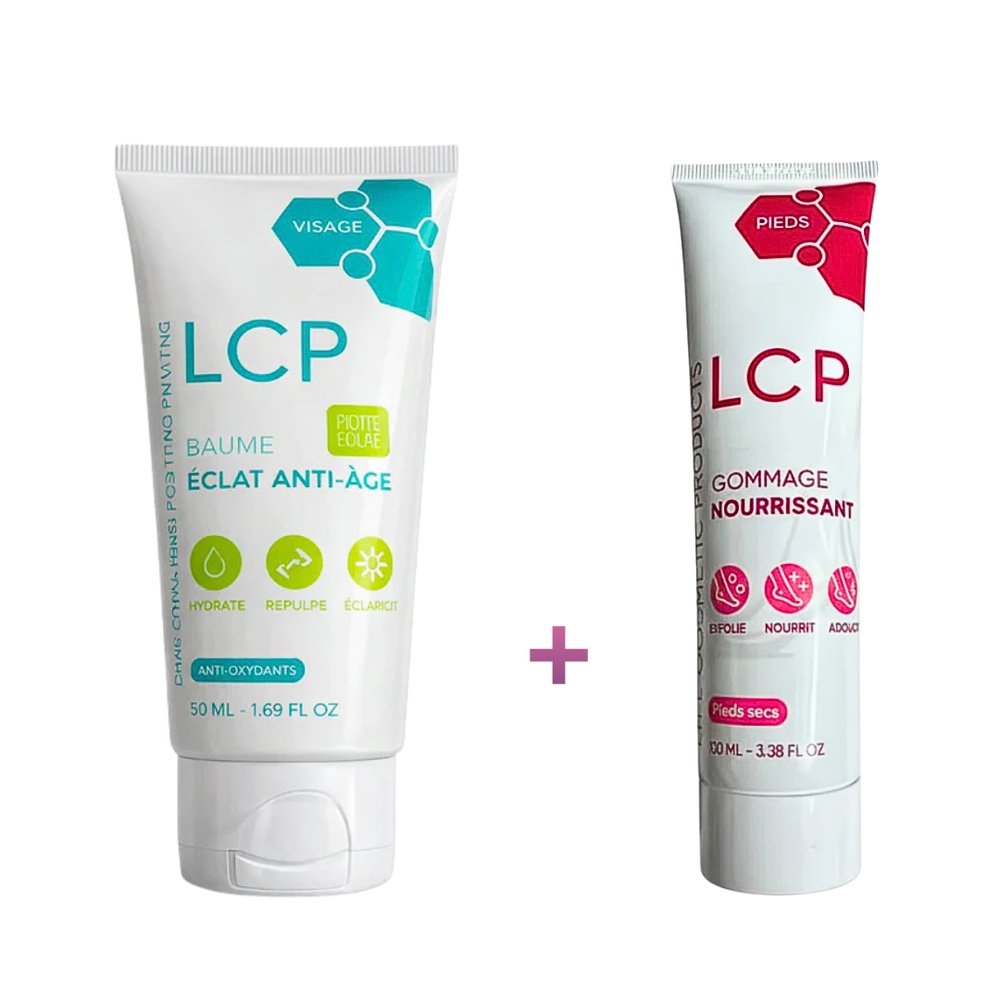 🎁 pack 🎁 – lcp – baume anti age 75ml+gommage nourissant 100ml coffret