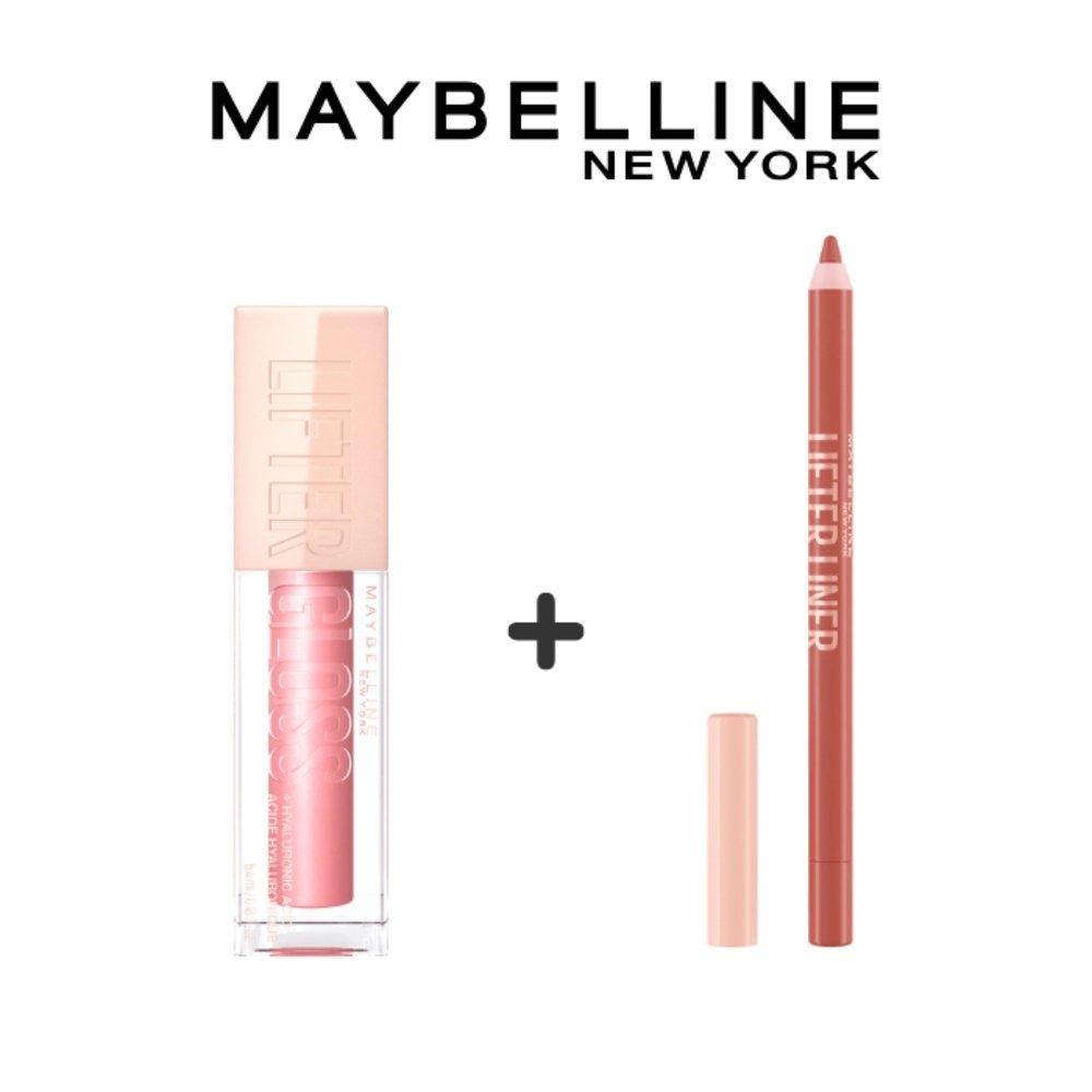 🎁 pack 🎁 – maybelline – lifter gloss 004 silk 5.4ml+lift liner 004 out of line pack