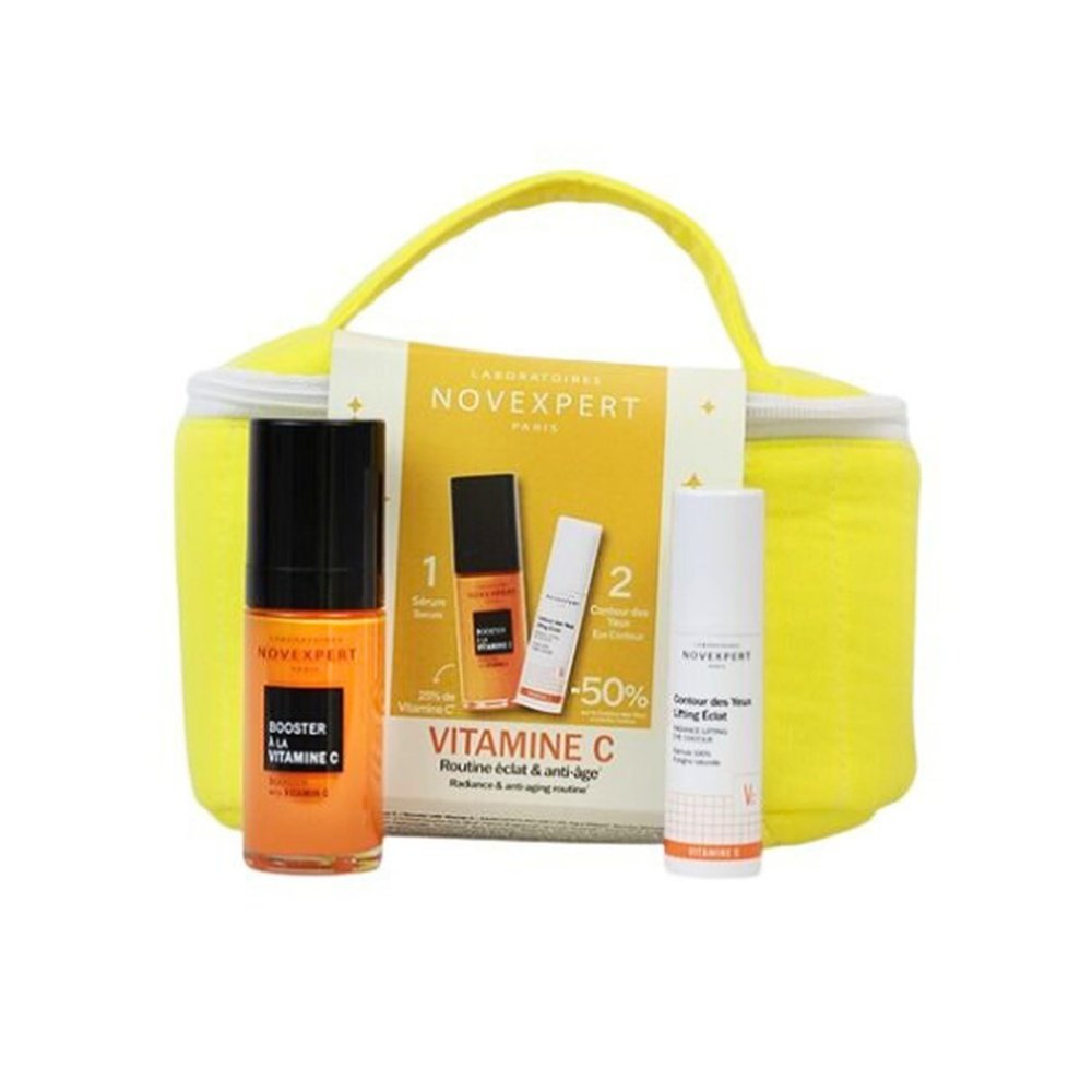 🎁 pack 🎁 – novexpert – booster vit c +contour yeux l. eclat trousse